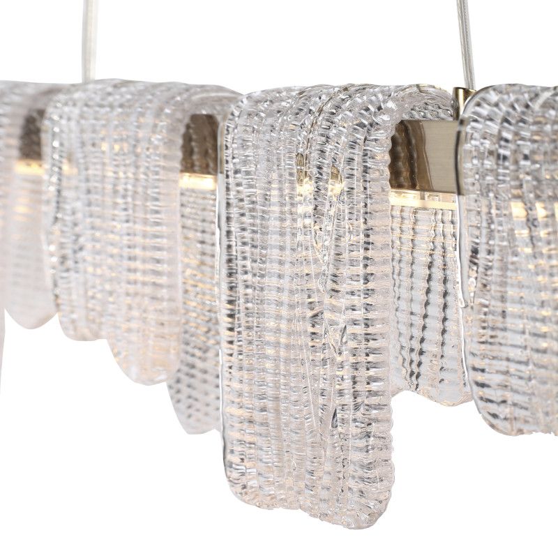 Подвесной светильник 122*15*150 см, 1*LED*36W, 4000K, ST-Luce Voile SL6021.203.36, золотой