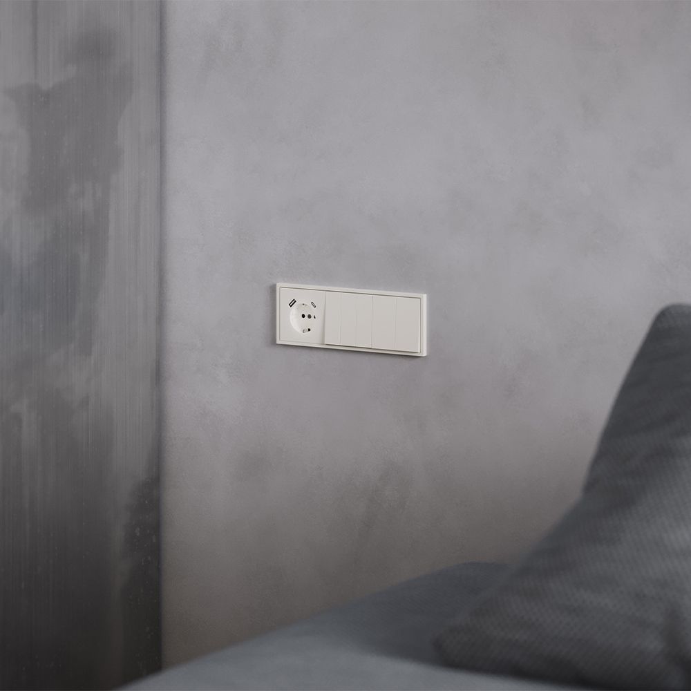 Клавиши для выключателя/переключателя двухклавишного, S70, хлопок Voltum VLS000313