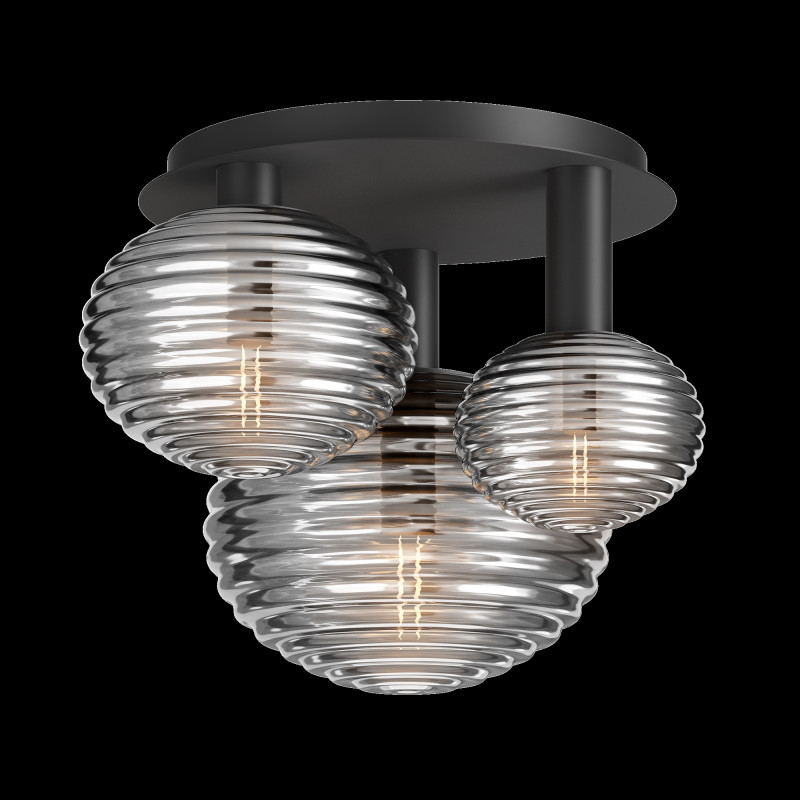 Накладная люстра 53,5*46*38,5 см, 3*E14, 120W, Maytoni Reels MOD268CL-03B черный