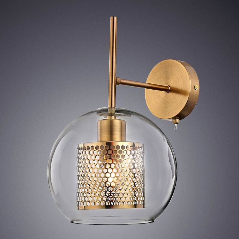 Настенное бра Arte Lamp Manchester A7620AP-1AB, бронза