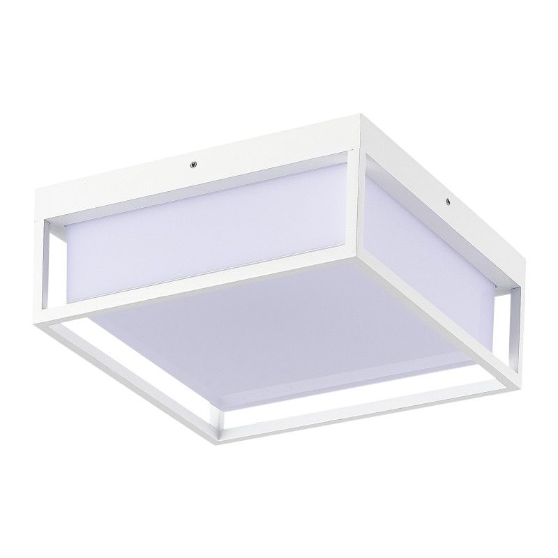 Накладной уличный светильник 25*25*10 см, *LED*20W, 3000/4000/6500K, ST-Luce CUBO SL9517.502.01, белый