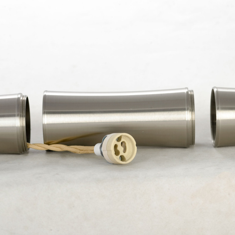 Подвесной светильник Lussole LSP-8565, 5*50 см, матовый никель