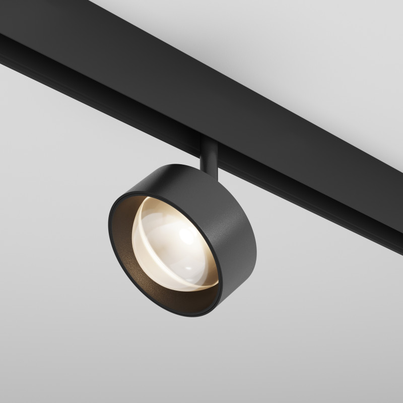 Светильник на шине 9*9*13,4 см,  LED, 15W, 3000К, Maytoni Technical Lens TR217-2-15W3K-B черный