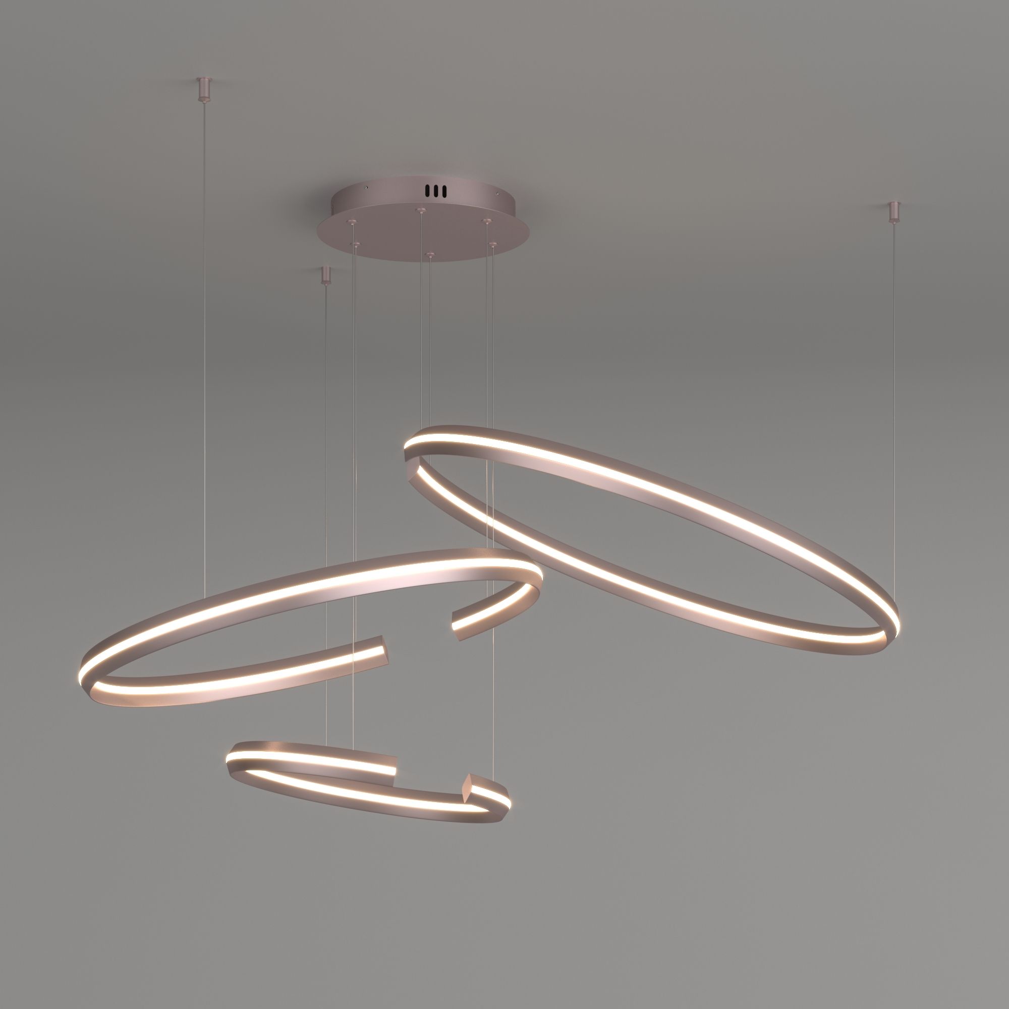 Светильник 111*88*90 см, *LED, 160W, 4200 Eurosvet Gap 90180/3, никель