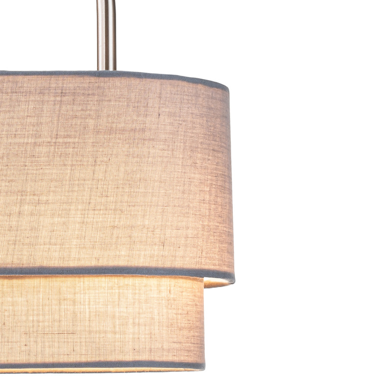 Подвесной светильник 22*13*160 см, 2*E14*40W, Indigo Classic V000440, никель, 13024/2P Nickel