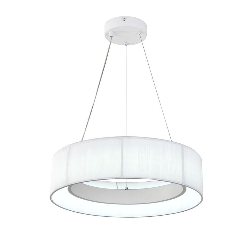 Подвесной светильник 38 см, 25W, 3000-6000K, Indigo Luminosa 13041/A/1P White V000208L, белый