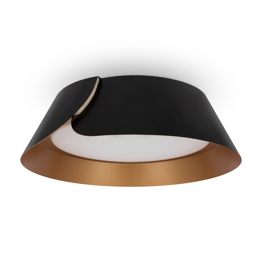 Светильник *50*-15 см, *LED*65W, 3000-7000K, Freya Портал/Portal FR6092CL-L72GB, Черный с Золотом