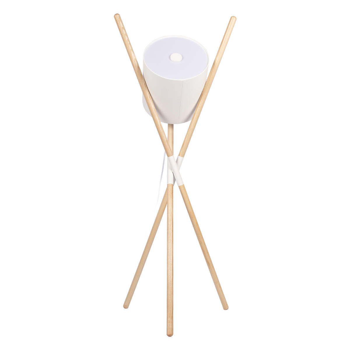 Торшер 55*45 см, 1*E27*40W  LOFT IT Bobbin 10245F White дерево, белый