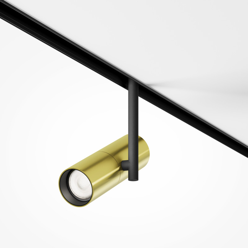 Светильник на шине 5,2*5,2*23,2 см, LED, 12W, 4000К, Maytoni Technical Elti TR005-2-12W4K-BBS латунный