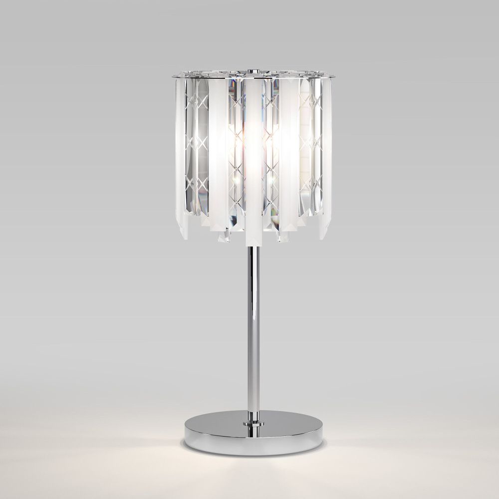 Настольна лампа 53 см, Eurosvet 4690389217982, хром