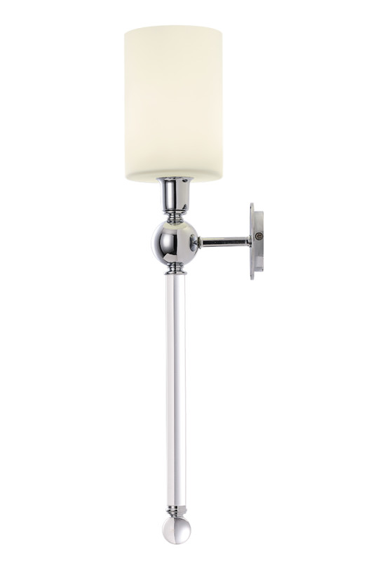 Бра Crystal Lux MIRABELLA AP1 CHROME/WHITE Хром