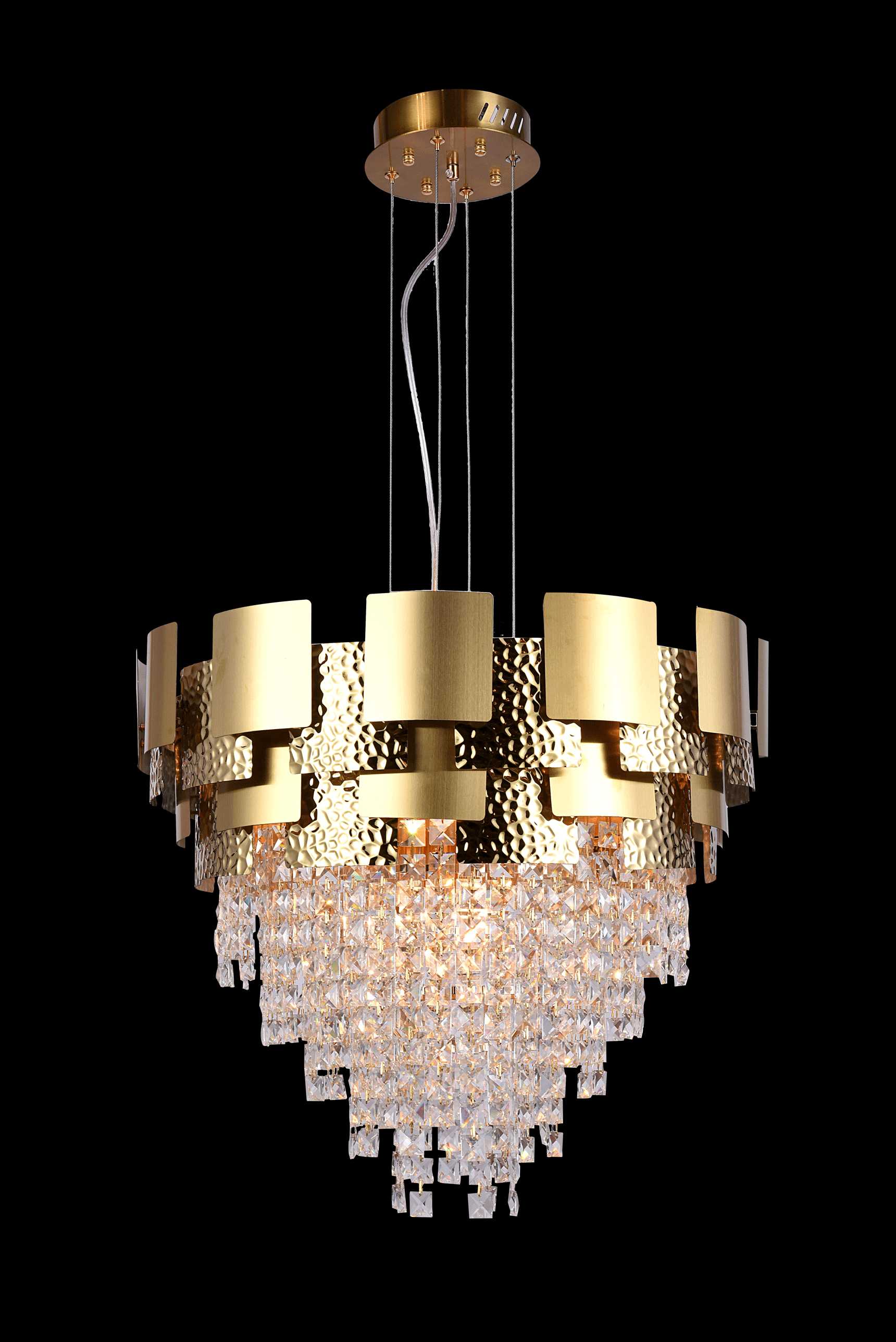 Люстра 600*1320, 9*E14, 40W NewRgy Cristallo 5067/600 GD, Золото