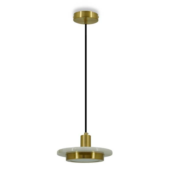 Светильник подвесной *20-180 см, 1*LED*10W, 3000K, Lightera Croix LE129L-20WA, Латунь