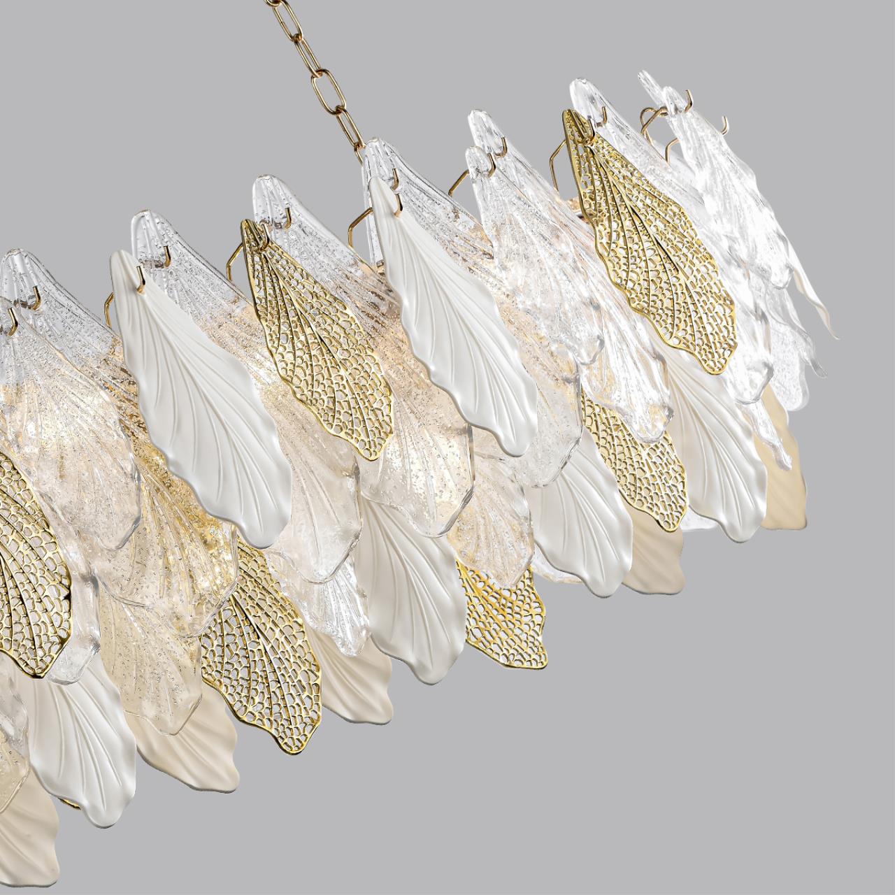 Люстра 105*30*183 см, 14 Е14*40W, Odeon Light Lace, золотой 5052/14
