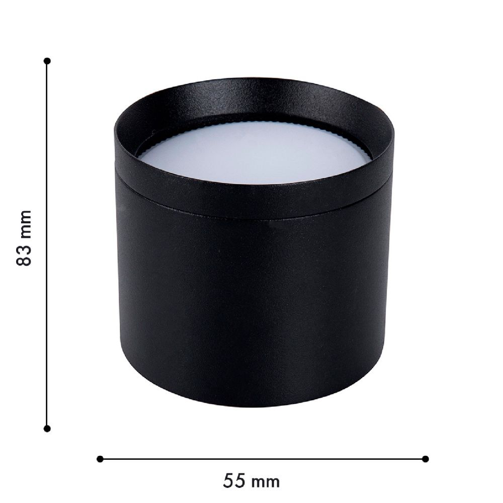 Светильник *8,3*7,3- см, 1*GX53LED*15W, K, Favourite Rote 4707-1C, черный