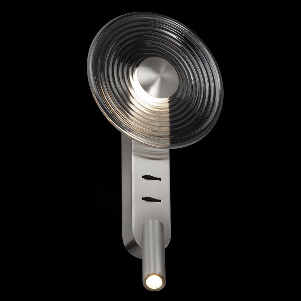 Бра 33 см, 10W, 3000K, Citilux CORTA CL245031, матовый хром