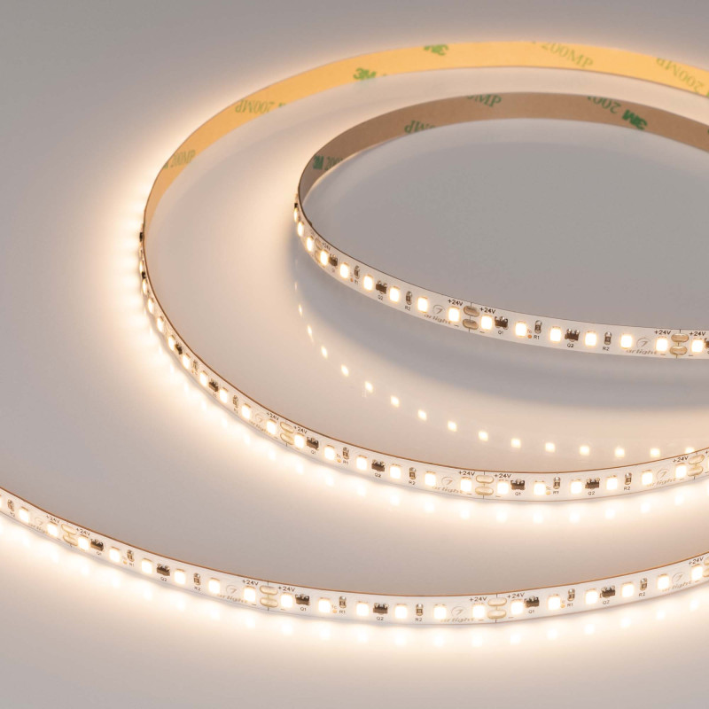 Лента IC-A120-8mm 24V Warm3000 (9.6 W/m, IP20, 2835, 10m) (Arlight, стабилизированная) 037964. Цена указана за 10 метров. Продается кратно 10 метрам.