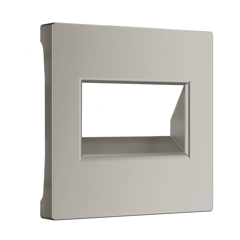 W1291104 Накладка для двойной розетки Еthernet RJ-45, дымчатый Werkel, 4690389212048