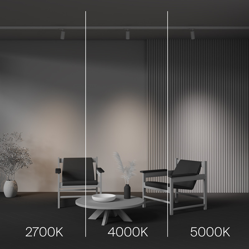 Трековый трехфазный светильник 6 см, 12W, 2700-5000K, Maytoni Focus Led TR197-3-12WCCT-M-W, белый