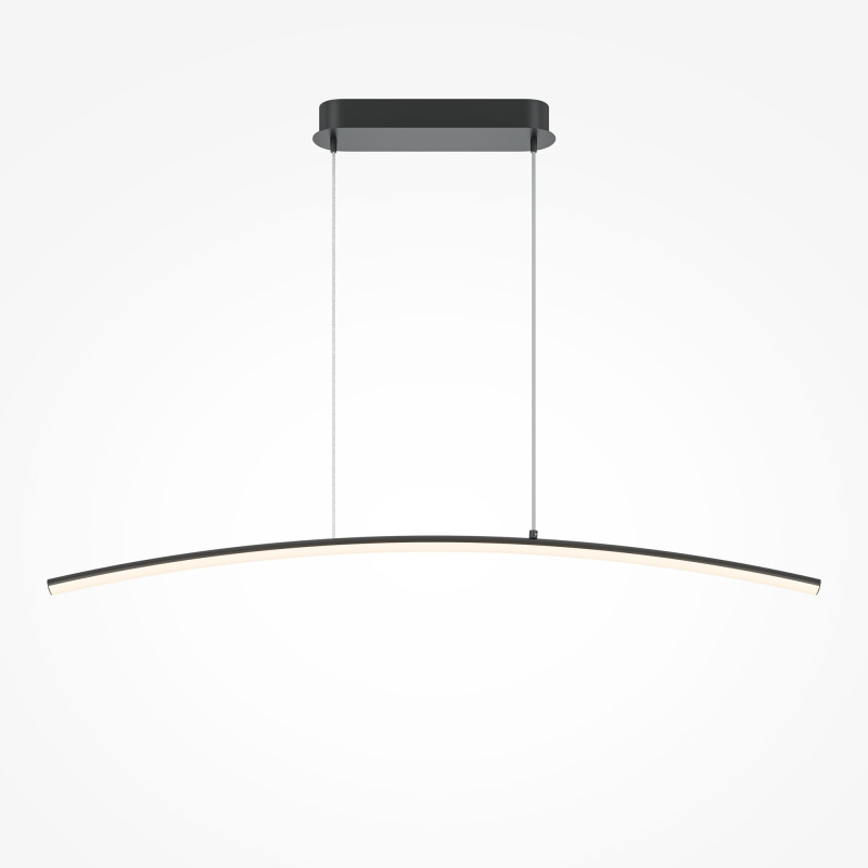 Подвесной светильник 98*7*305,7 см, LED, 15W, 3000К, Maytoni Light Reflection MOD243PL-L18BK черный