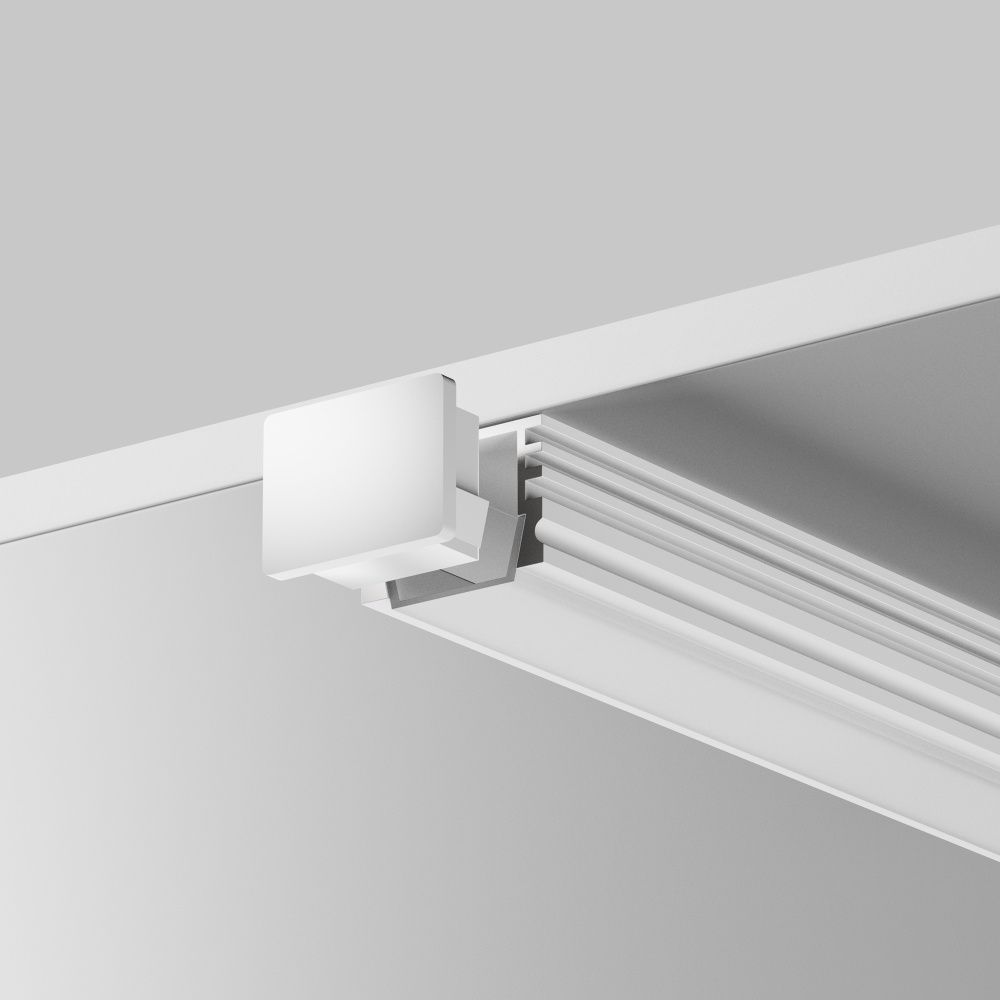 Комплект заглушек (для профиля 16×12) 10 шт., ALM-005-W-EC 642023, 1*2*1 см, Maytoni Led Strip 642023, Белый