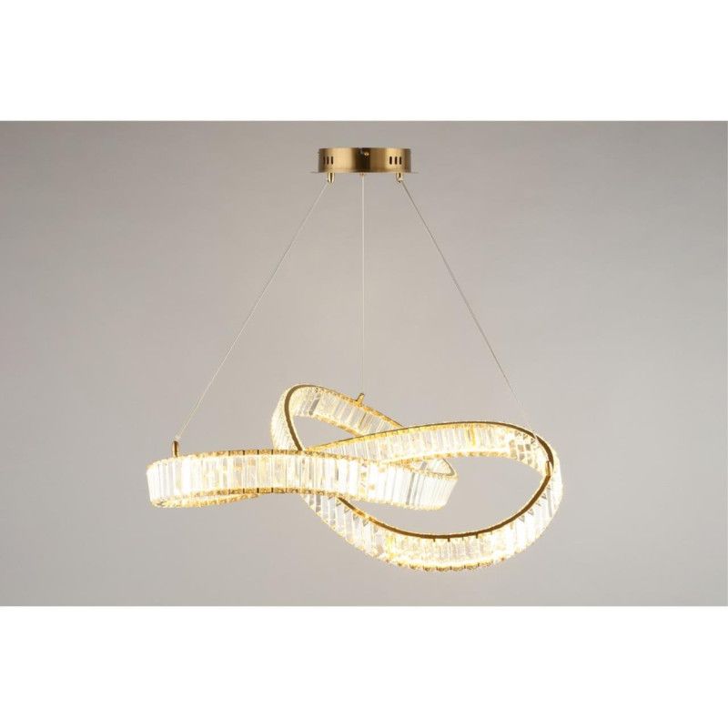 Подвесная люстра 80*70-140 см, 1*LED, 48W, 3000K, Aployt Olimp APL.045.03.48, золотой