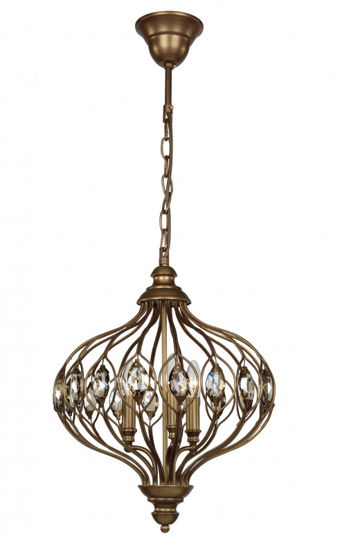 Подвесная люстра Favourite Fes 1382-3P, D400*H540/1540, коричневый