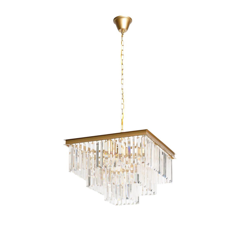 Подвесная люстра Loft IT Prism Clear 10019/500S, золото