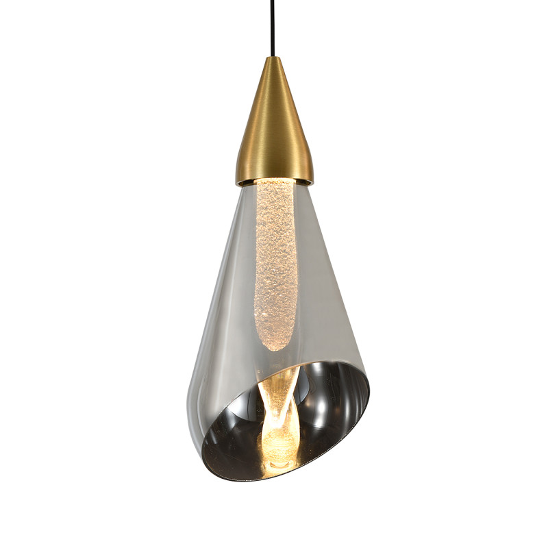 Подвесной светильник 10,8*10,8*178,5 см, LED, 3W, 4000К, Indigo RIFLESSO V000108L золотой, 11049/1P Gold