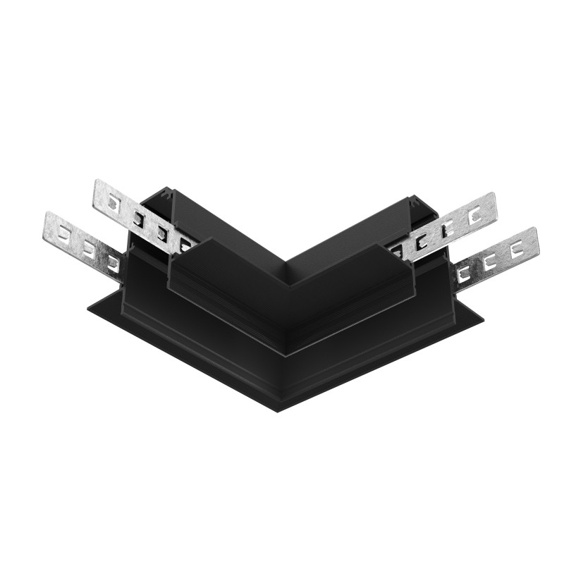 Коннектор угловой встраиваемый Maytoni Technical Magnetic track system Exility TRACL034-42B-R черныйIP 20
