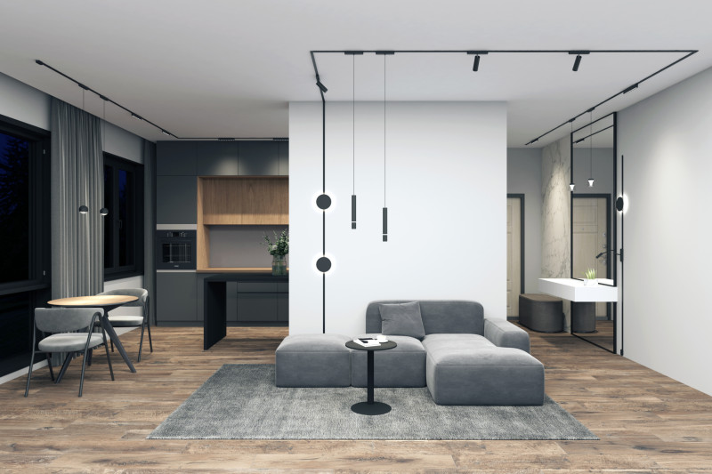 Светильник на шине 9*134 см, LED * 4W, 3000K, Denkirs Air Hang DK5317-BK, черный