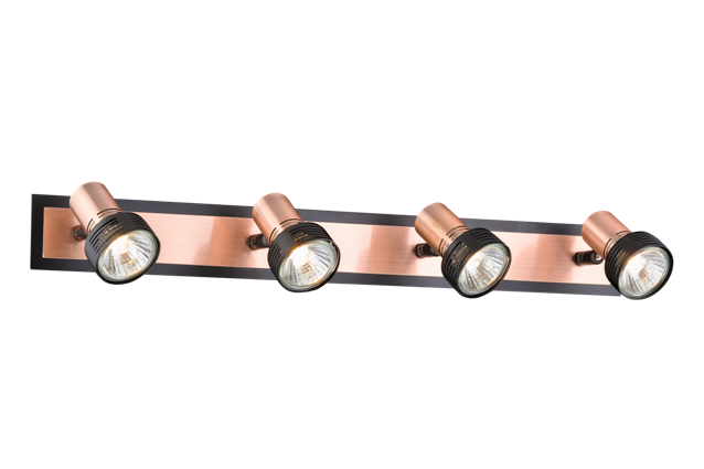 Спот L590 x W130 x H100, мм, 4*15W (60W), RAB(медный) Sfera Sveta 8102-04/B502 RAB