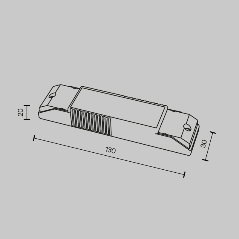 Блок питания 13*3*2 см, Maytoni Technical psl-dl PSL-DL40-3CCT-150-300mA белый