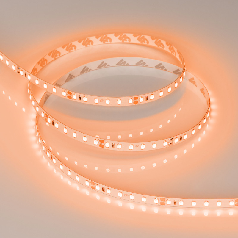 Лента RT-A120-8mm 24V Orange (9.6 W/m, IP20, 2835, 5m), Arlight 015896(2). Цена указана за 5 метров. Продается кратно 5 метрам.
