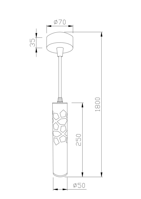 Подвесной светодиодный светильник Maytoni Torre P037PL-L11W4K, 11W LED, 4000K, белый