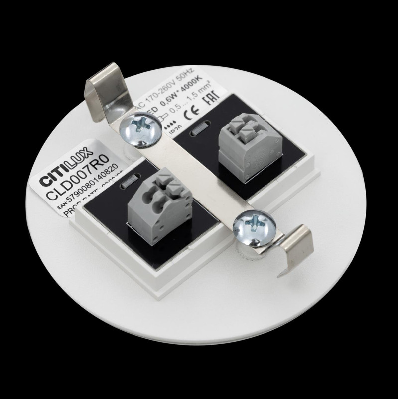 Светильник 8 см, 1W, 4000K, Citilux Скалли CLD007R0, белый