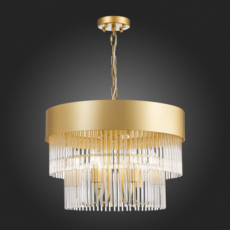 Люстра подвесная 50 см, 240W, ST LUCE CONTATTO SL1225.203.06 Золотистый