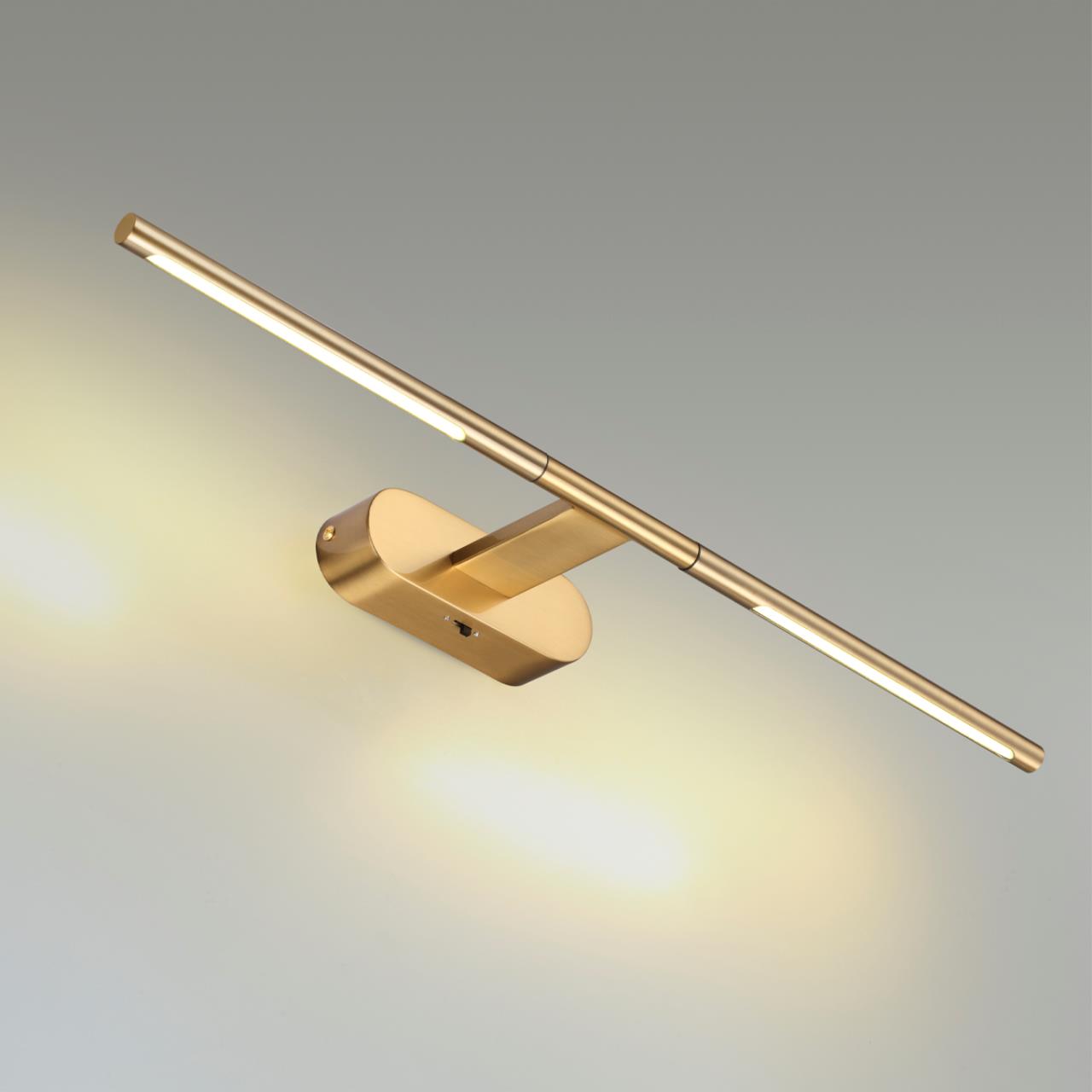 Настенный светильник 60*5 см, LED 8W 3000/4000/6000K античная бронза Odeon Light Aledo 6635/7WL