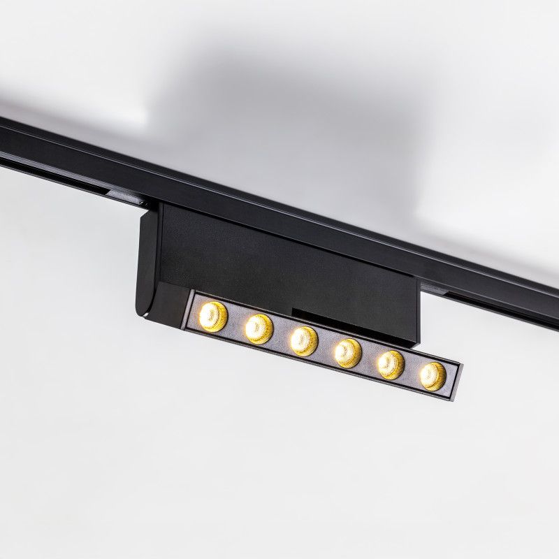 Светильник на шине 15,4*1,5*-8,9 см, *LED*6W, 3000K, Lightstar Linea 206937, черный