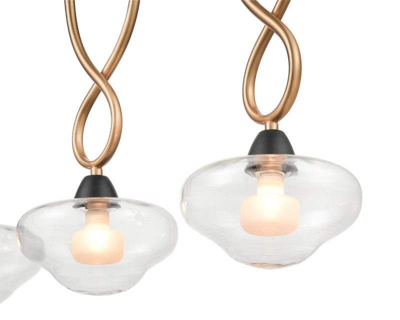 Подвесной светильник 17*61*158 см, 3*G9 черный, золото Vele Luce Janice VL5444P03