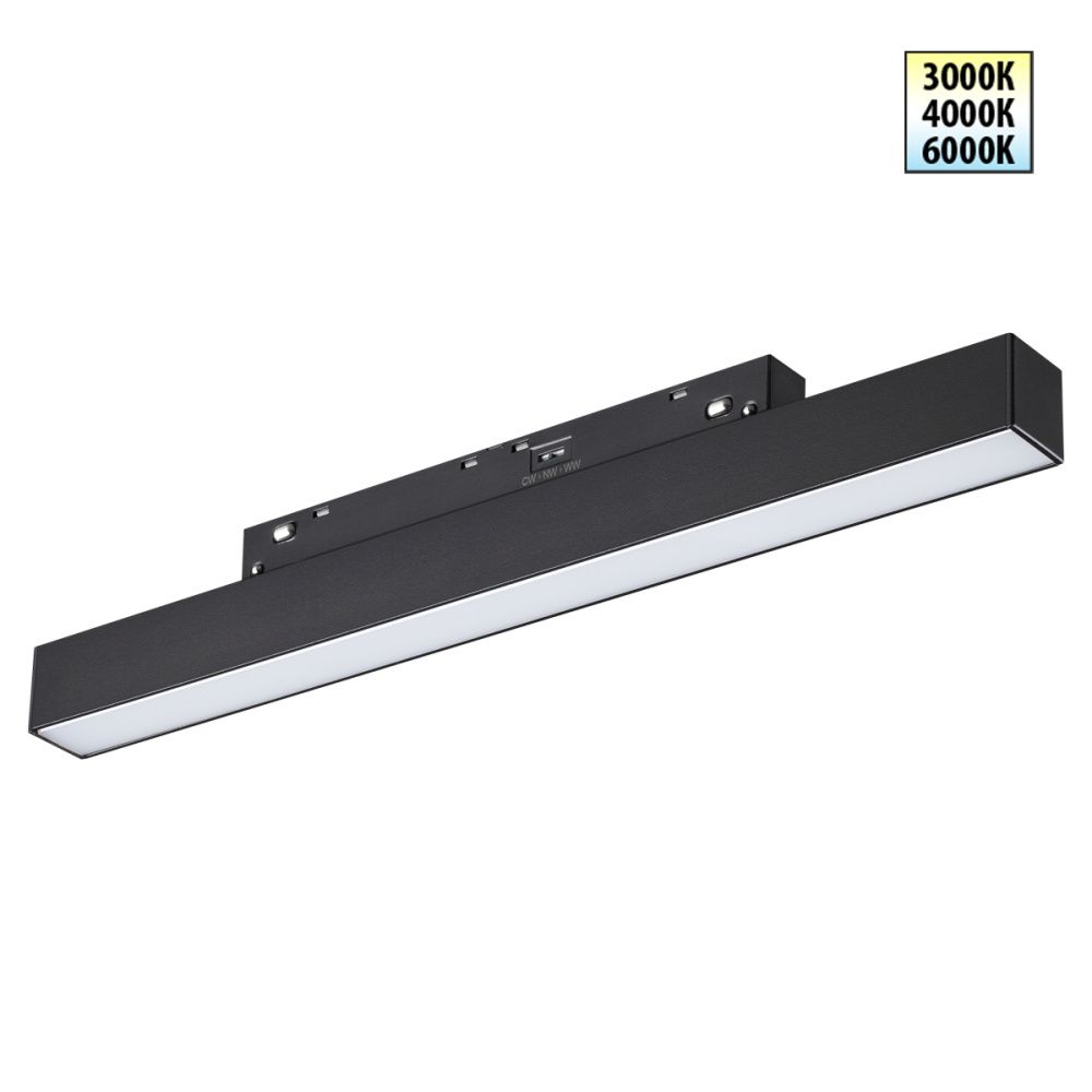 Трековый светильник 30 см, 10W, 3000-6000K, Novotech  359617, черный