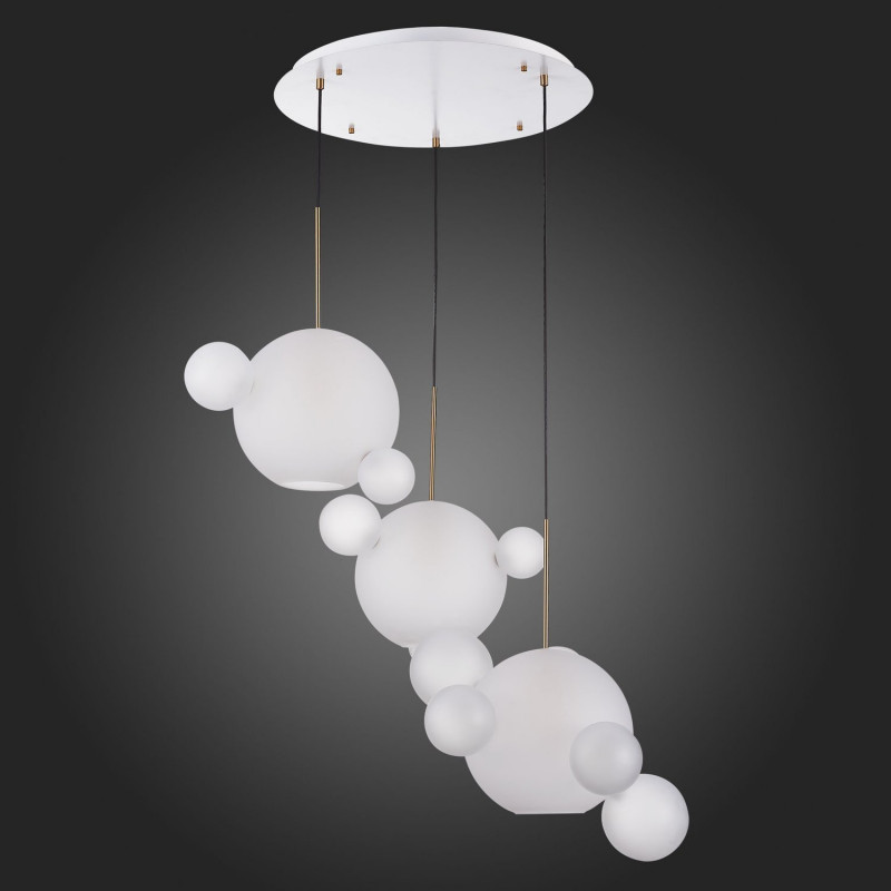 Светильник подвесной 75 см, ST LUCE BOPONE SL1133.503.03 Белый,Латунь