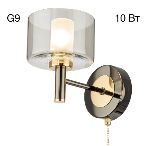 Светильник 17 см, Citilux ELAN CL241311, черный хром-золото