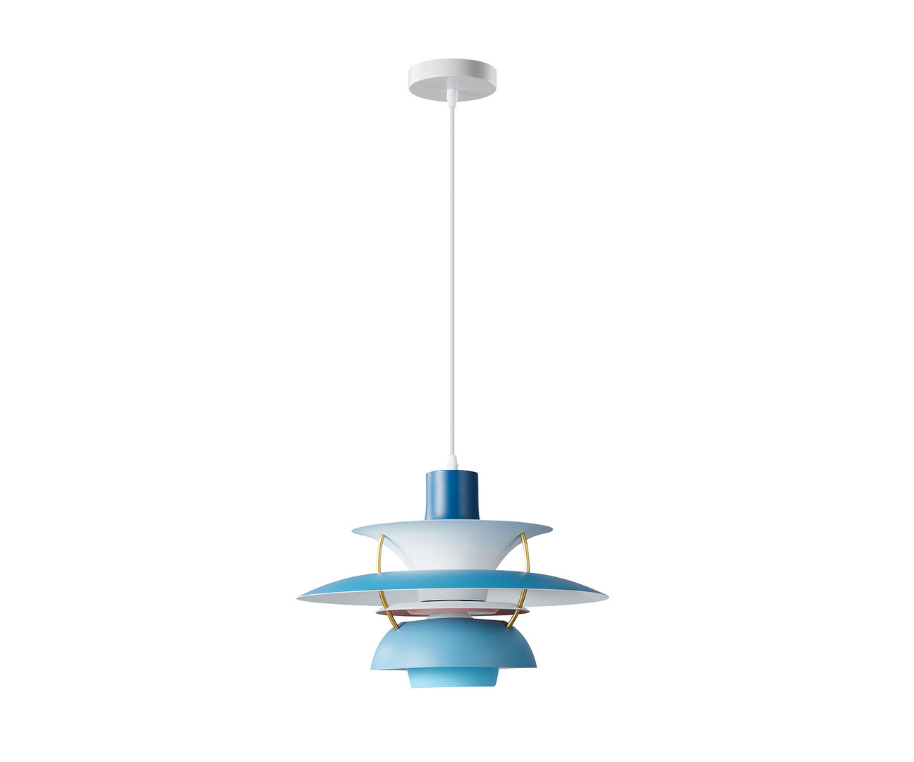 Светильник 40 см, Kink Light 07826-40,05, белый-голубой
