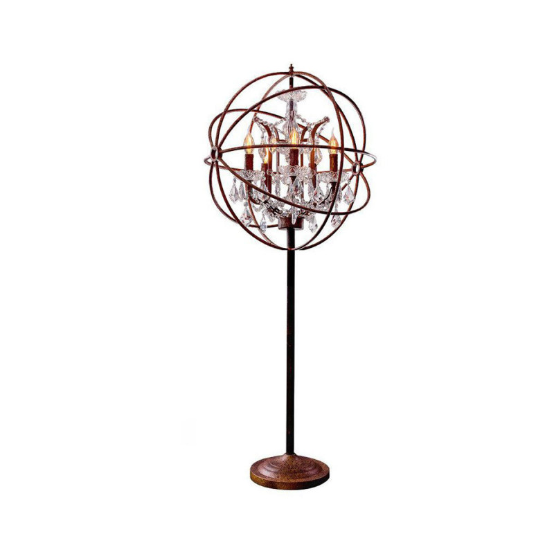 Торшер Loft it Foucaults orb crystal LOFT1897FT коричневый