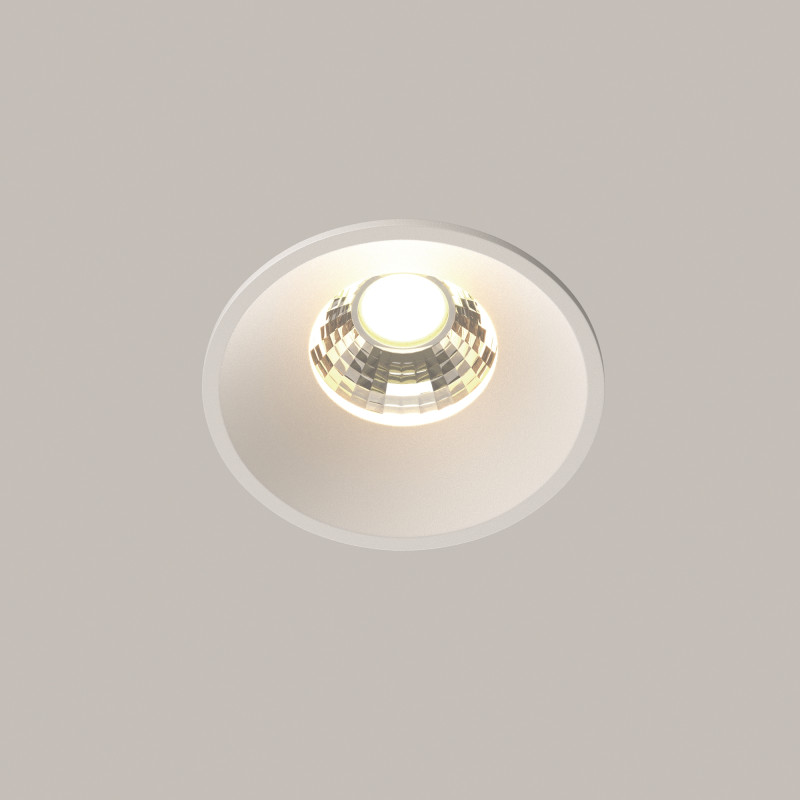 Встраиваемый светильник 6*6*5,3 см, LED, 7W, 3000К, Maytoni Technical ROUND DL058-7W3K-W белый