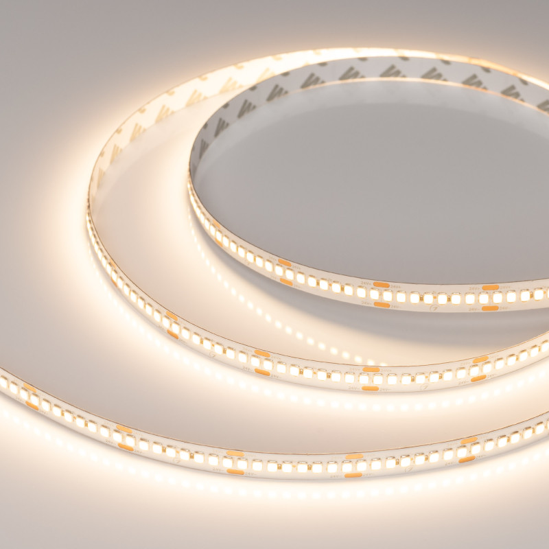 Лента RT-A240-10mm 24V Warm3000 (22 W/m, IP20, 2835, 5m) (Arlight, высок.эфф.150 лм/Вт) 038745. Цена указана за 5 метров. Продается кратно 5 метрам.