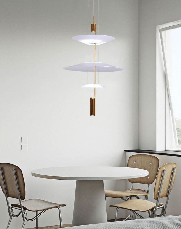 Светильник подвесной ElegantLight DZN-8298 GOLD/ЗОЛОТО D360+680+360/H1200/3/LED/9W LUCEISOLA 22-10