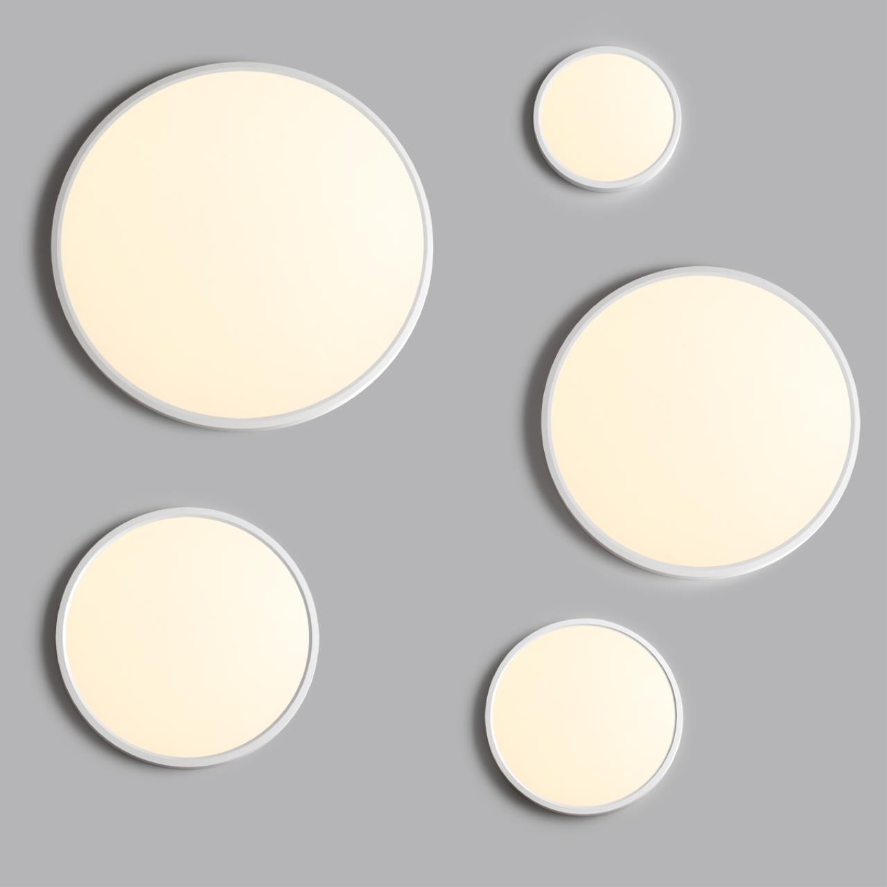 Cветильник 40*2,5 см, LED 32W, 3000/4000 К, IP40, белый, пластик Sonex Alfa White, 7659/32L