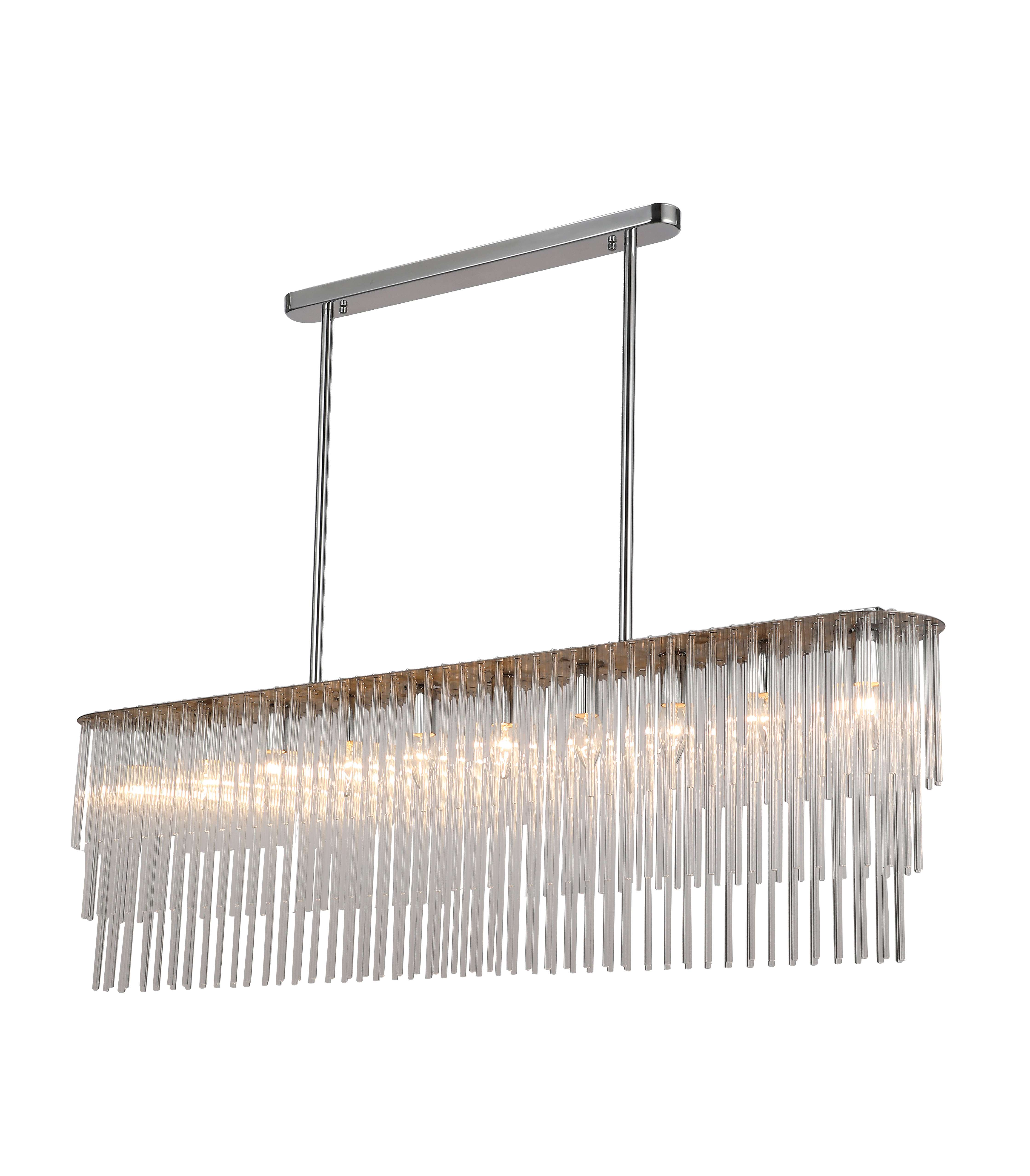 Люстра  1200*170*426-940, 10*E14, 40W NewRgy Cristallo 40332/10 BRASS, Бронза
